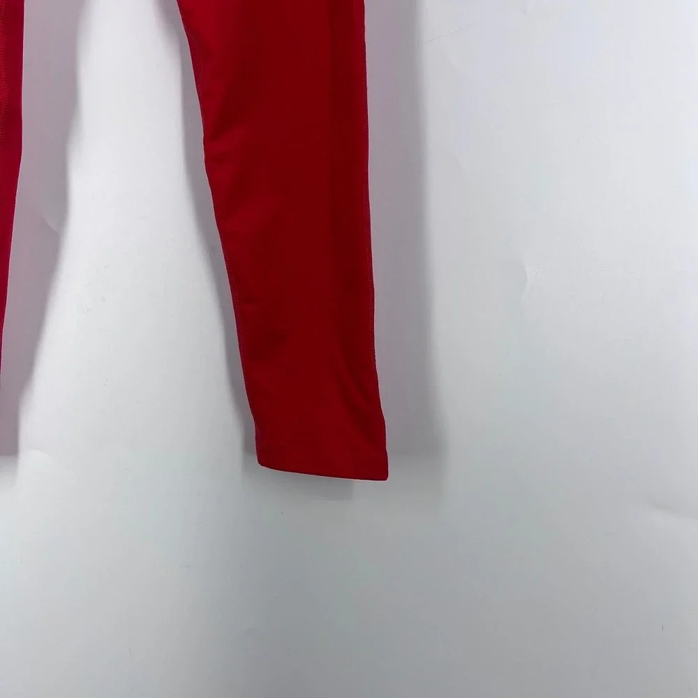 Nike Pro Dri-FIT Kids Red Compression Leggings Tight Fit Large Pockets 445591